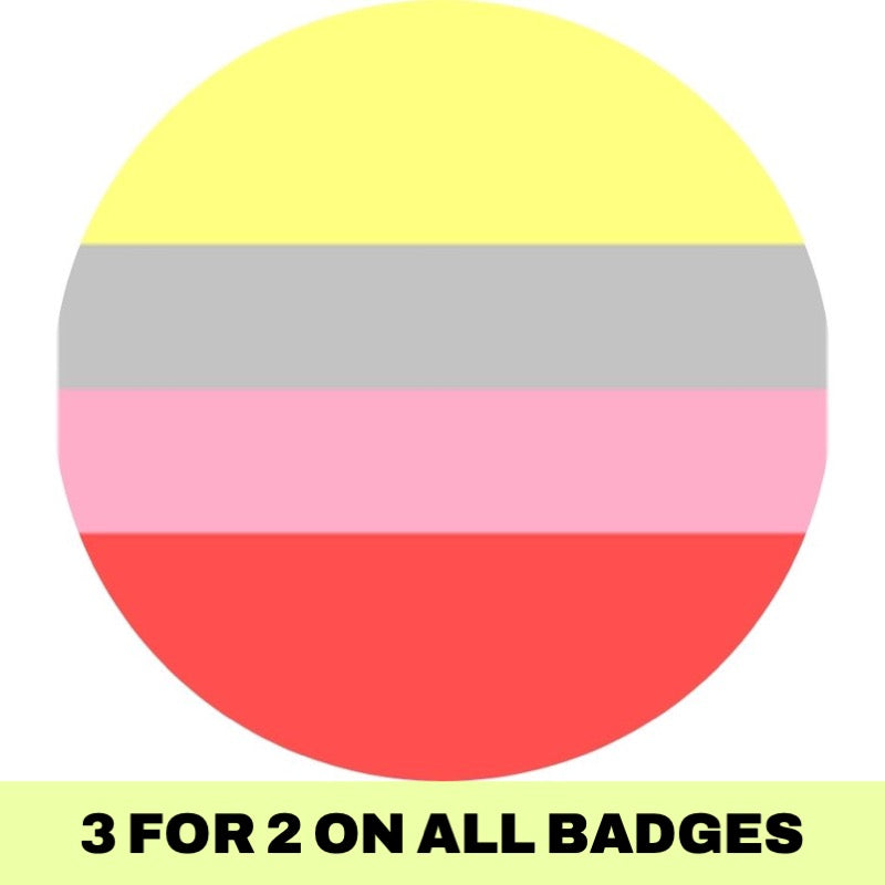 Alterous Attraction Flag Button Badge