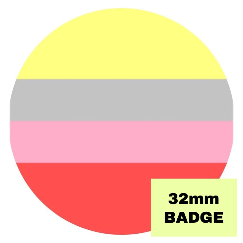 Alterous Attraction Flag Button Badge