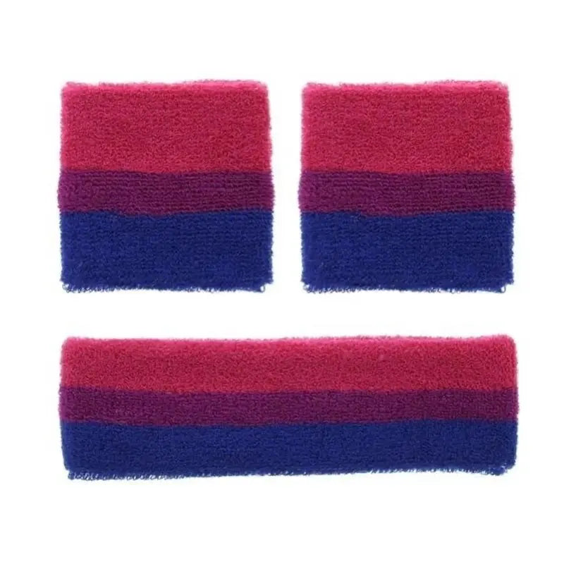 Bisexual Pride Sweatband Set