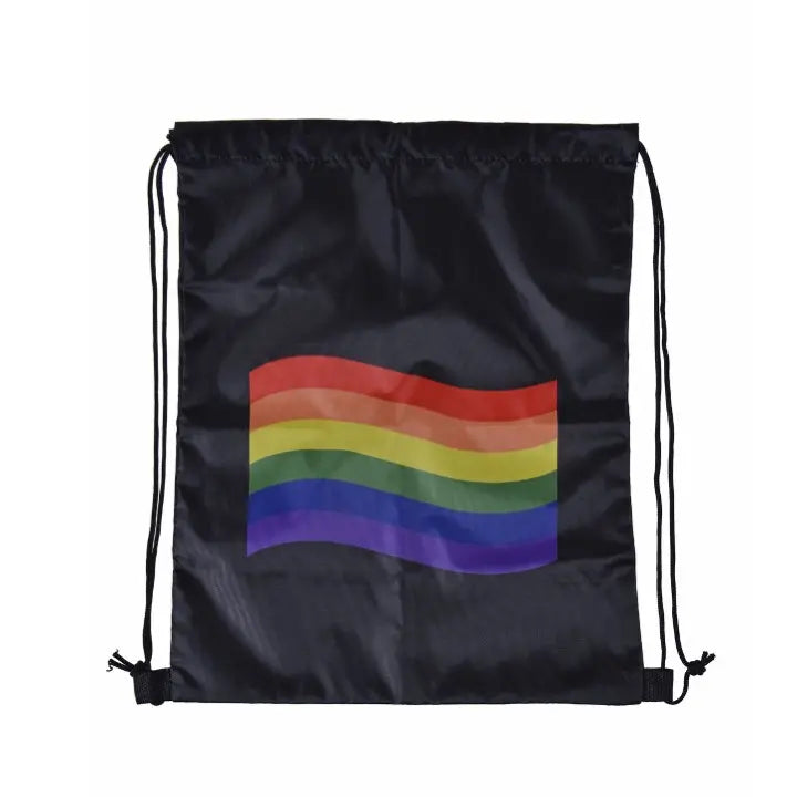 Pride Rainbow Flag Drawstring Bag
