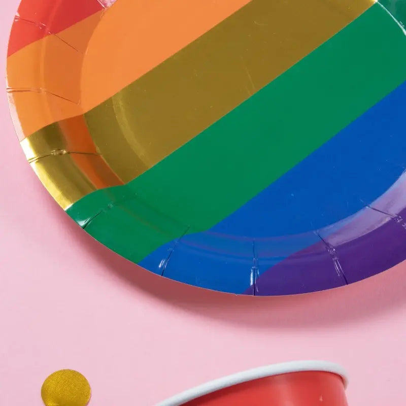 Rainbow Pride Plates - 7 Inches (10 Pack)