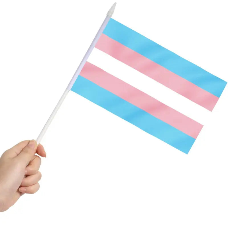 Handheld Transgender Flag  Proud Supplies - LGBTQ+ Pride Shop