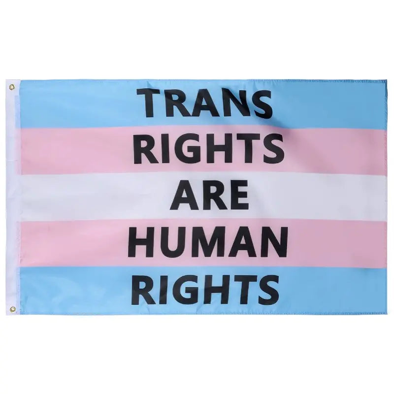 Trans Rights Are Human Rights Flag (5ft x 3ft)