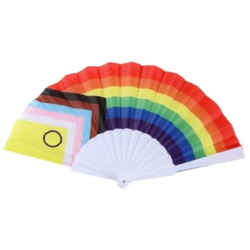 Updated Progress Pride Flag Handheld Fan