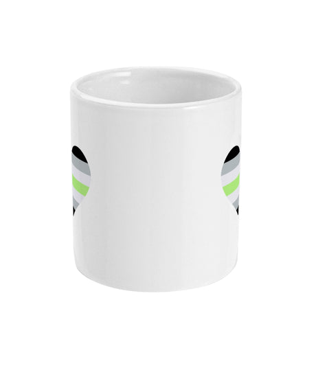 Agender Pride Heart Mug - 2 - Proud Supplies LGBTQ+ Gay Pride Shop