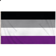 Asexual Pride Flag 5ft x 3ft - Proud Supplies LGBTQ+ Gay Pride Store