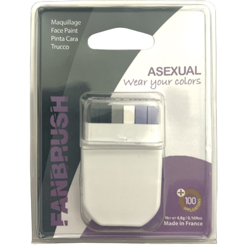 Asexual Pride Flag Face Paint - Proud Supplies