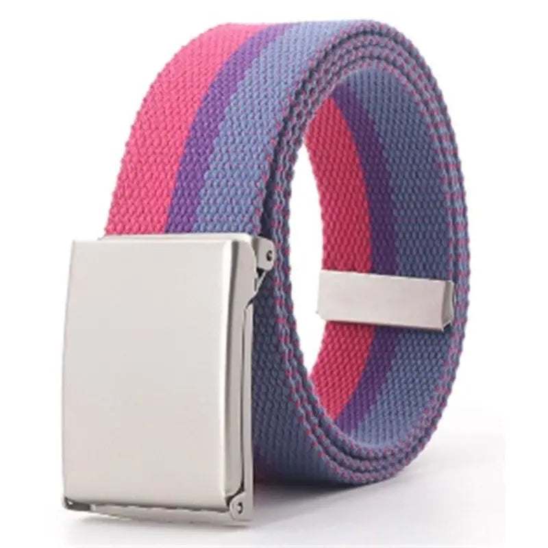 Bisexual Pride Canvas Belt