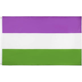 Genderqueer Pride Flag 5ft x 3ft - Proud Supplies LGBTQ+ Gay Pride Store