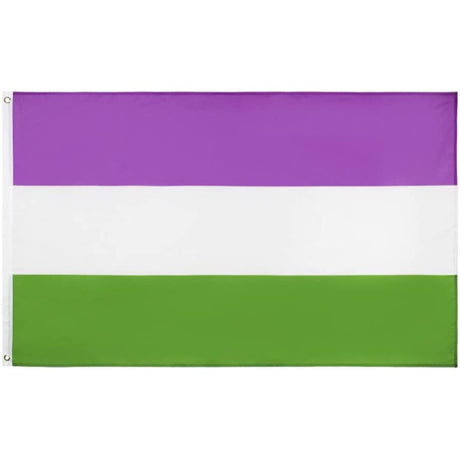 Genderqueer Pride Flag 5ft x 3ft - Proud Supplies LGBTQ+ Gay Pride Store