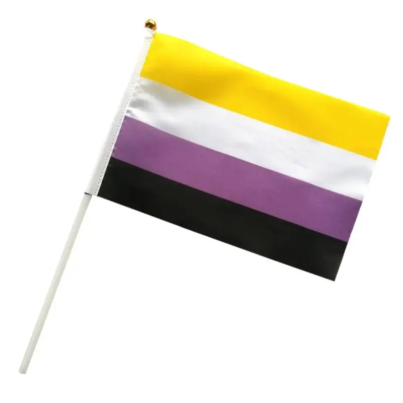 Handheld Non-Binary Pride Flag