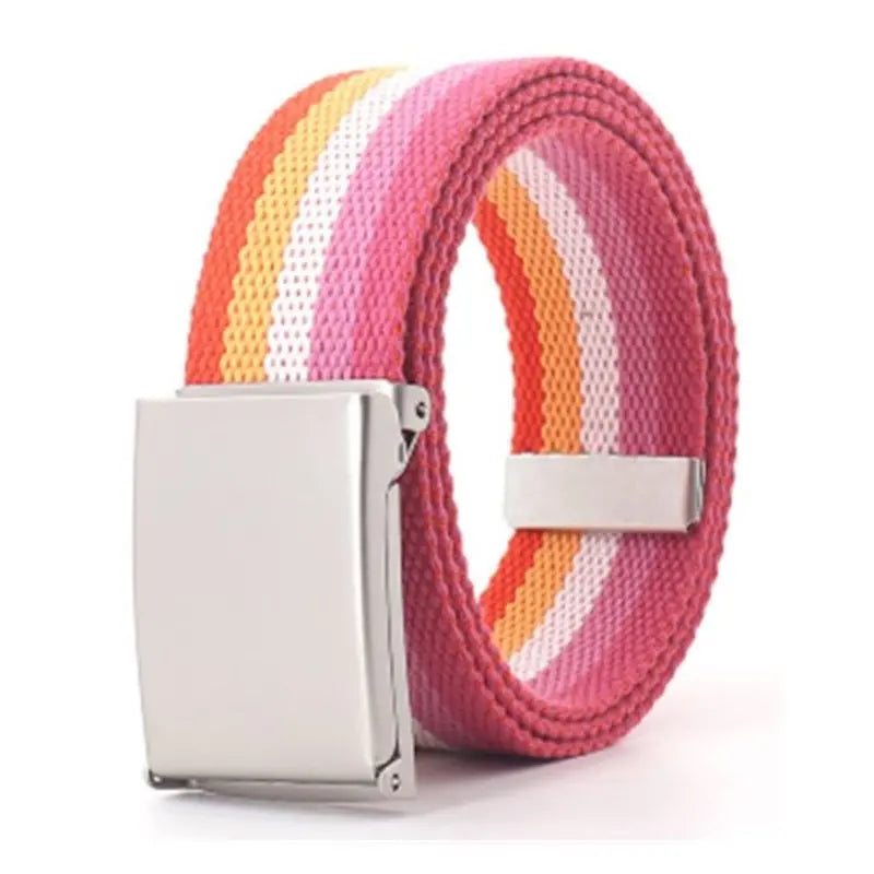 Lesbian Pride Canvas Belt