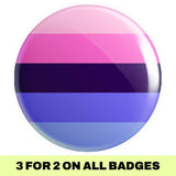 Omnisexual Flag Button Badge - Proud Supplies