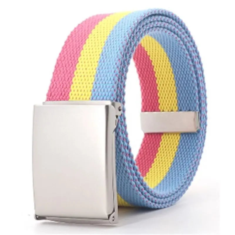 Pansexual Pride Canvas Belt