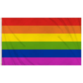 Rainbow Pride Flag 5ft x 3ft - Proud Supplies LGBTQ+ Gay Pride Store