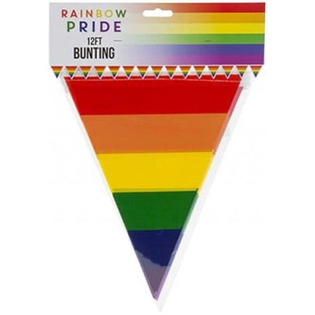 Rainbow Pride Flag Bunting 12ft - Proud Supplies LGBTQ+ Gay Pride Store