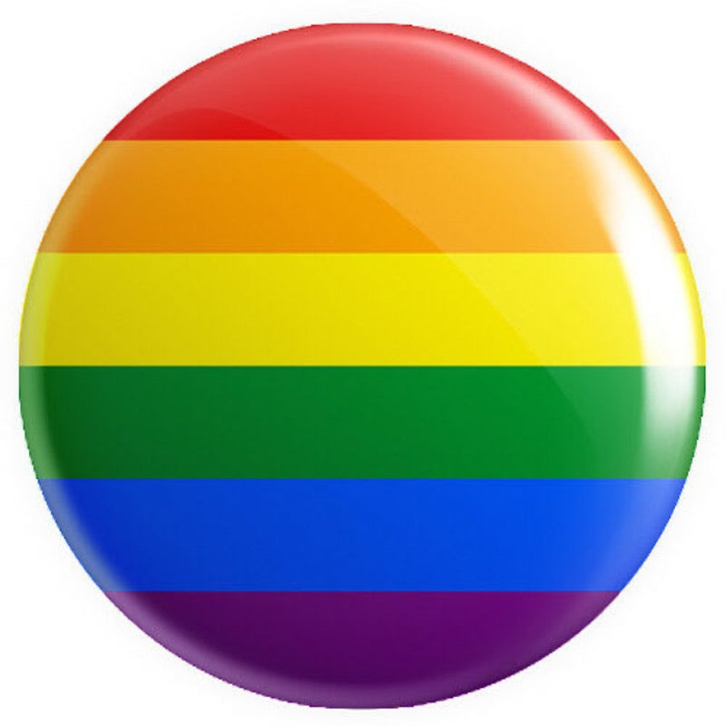 Rainbow Pride Flag Button Badge - Proud Supplies