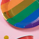 Rainbow Pride Plates - 7 Inches (10 Pack)