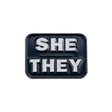 She/They Pin Badge - Proud Supplies