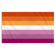 Sunset Lesbian Pride Flag (5ft x 3ft) - Proud Supplies