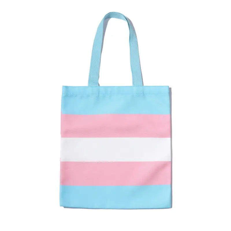Transgender Pride Canvas Tote Bag