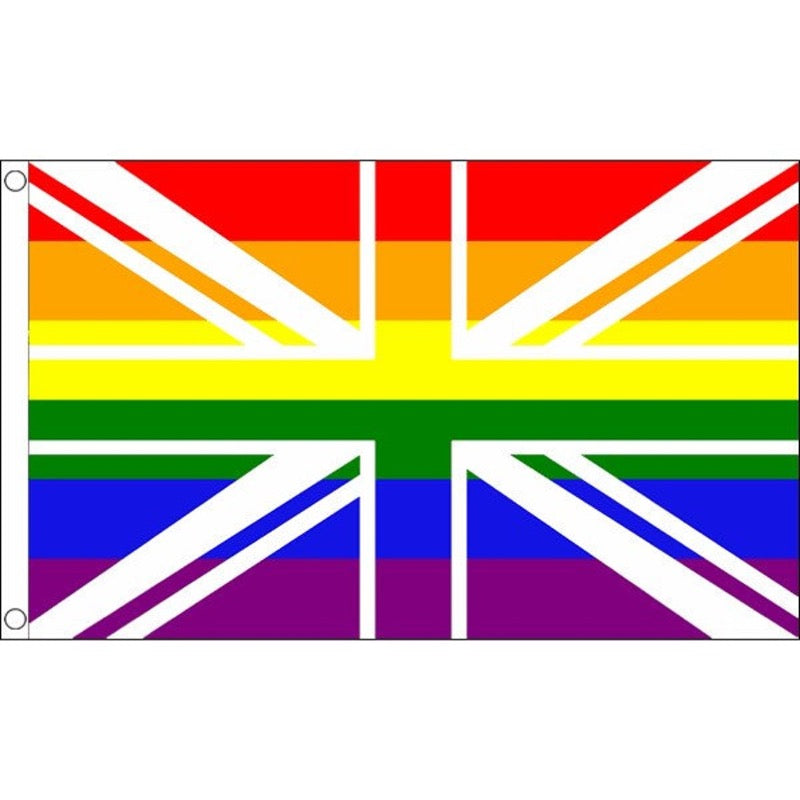 Union Jack Rainbow Flag (5ft x 3ft) - Proud Supplies