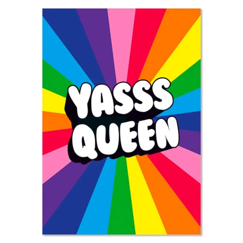 Yasss Queen Postcard - Proud Supplies - Gay Pride Shop