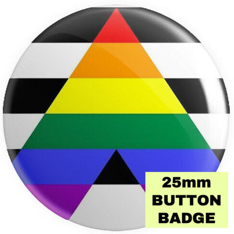 Ally Flag Button Badge - Proud Supplies