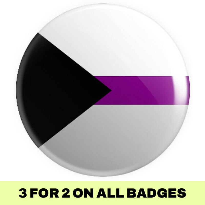 Demisexual Flag Button Badge - Proud Supplies