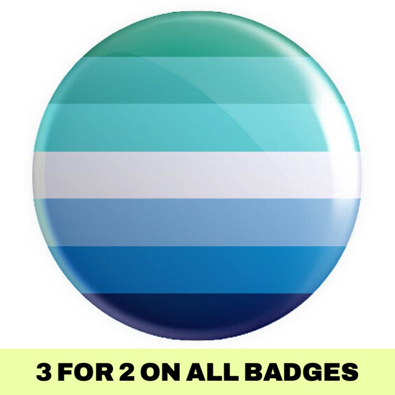 Mlm Call Button MLM (Men Loving Men) Flag Button Badge | Proud Supplies