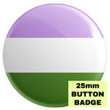 Genderqueer Flag Button Badge - Proud Supplies