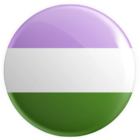 Genderqueer Flag Button Badge - Proud Supplies