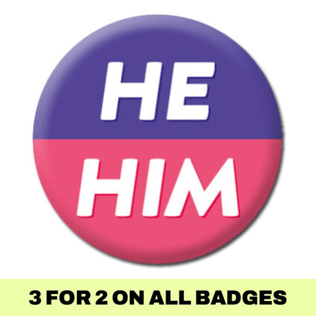 He/Him Badge - Proud Supplies