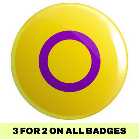 Intersex Flag Button Badge - Proud Supplies