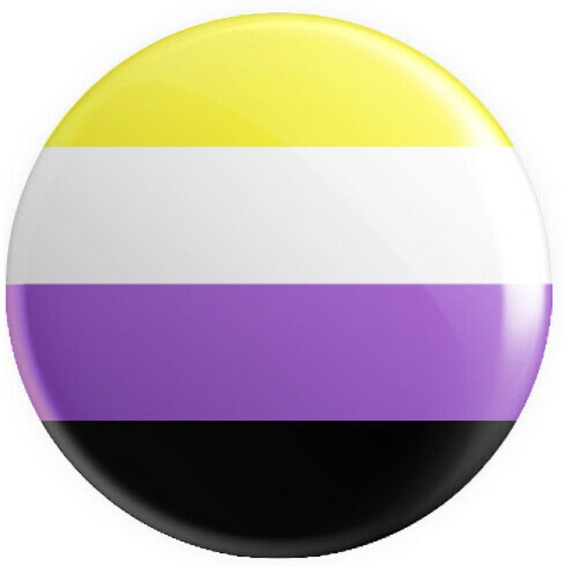 Non-Binary Flag Button Badge - Proud Supplies