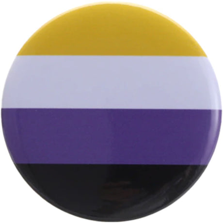 Non-Binary Flag Large Badge - Proud Supplies