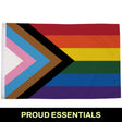 PROUD ESSENTIALS Progress Pride Flag (3ft x 2ft) - Proud Supplies