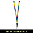 PROUD ESSENTIALS Rainbow Pride Flag Lanyard - Proud Supplies