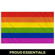 PROUD ESSENTIALS Rainbow Pride Flag (3ft x 2ft) - Proud Supplies