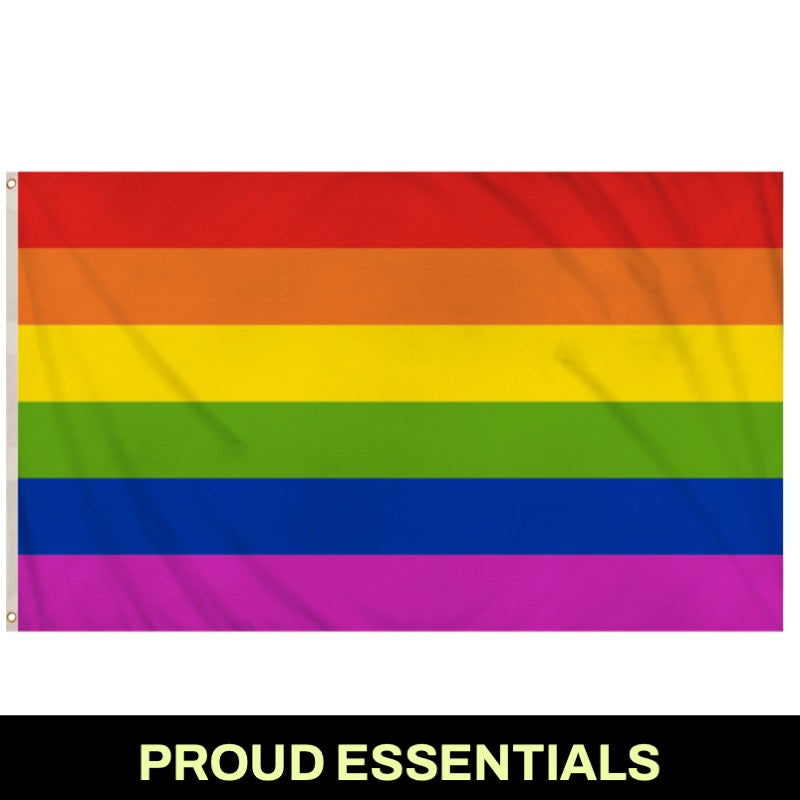 PROUD ESSENTIALS Rainbow Pride Flag (3ft x 2ft) - Proud Supplies