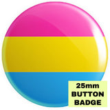 Pansexual Flag Button Badge - Proud Supplies