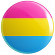 Pansexual Flag Button Badge - Proud Supplies