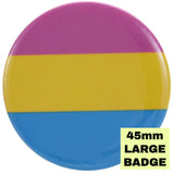 Pansexual Flag Large Badge - Proud Supplies