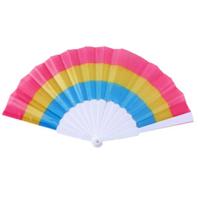 PROUD ESSENTIALS Pansexual Pride Flag Handheld Fan - Proud Supplies LGBTQ+ Gay Pride Store