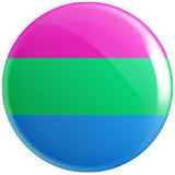 Polysexual Flag Button Badge - Proud Supplies