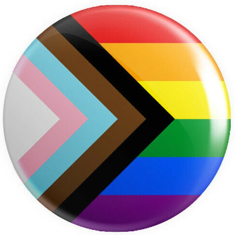 Progress Flag Button Badge - Proud Supplies