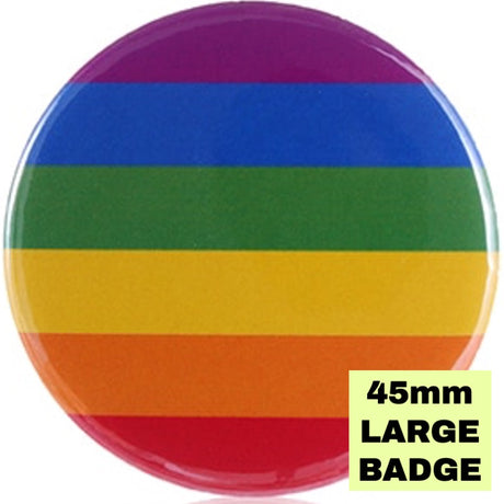 Rainbow Pride Flag Large Badge - Proud Supplies