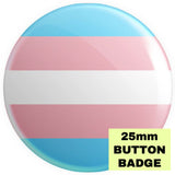 Transgender Flag Button Badge - Proud Supplies