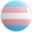 Transgender Flag Button Badge - Proud Supplies